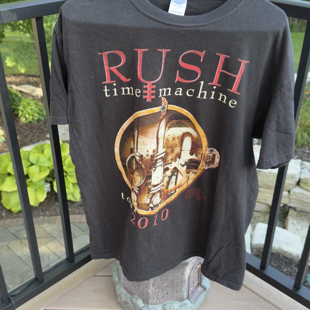 2010 RUSH TIME MACHINE TOUR T-SHIRT MENS SIZE L Read (212)